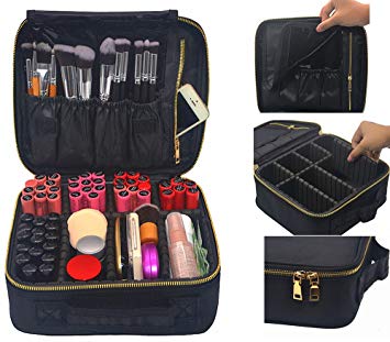 Portable Makeup Bag Mini Makeup Train Case Waterproof Makeup Case Cosmetic Case Organizer...