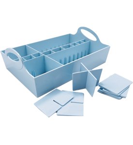 Cosmetic Organizer Tray Blue