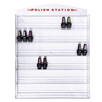 Fuji Acrylic Nail Polish Wall Rack Organizer Display Holds up to 126 Bottles - Perfect for Gift Salon Home...