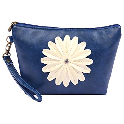 Sumaclife Mini Universal Bag Tote Handbag Carrying-bag Purse Wallet Pouch Makeup Cosmetic Bag (Blue)